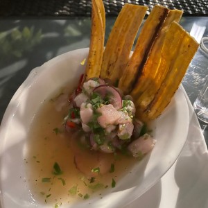 Entradas - Ceviche de corvina