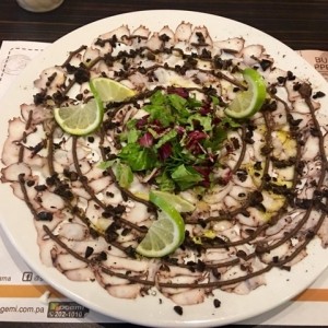 carpaccio de pulpo