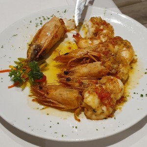 MARISCOS - Langostinos al Ajillo