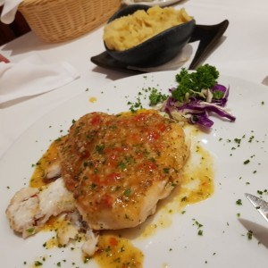 corvina al ajillo