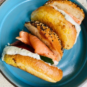 Salmon bagel