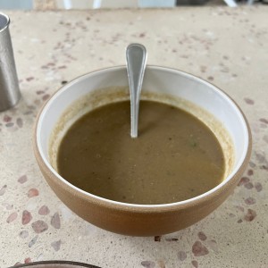 Sopa de lentejas 