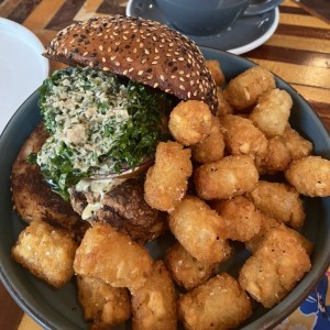 Japanese Karaage Fried Chicken Sandwich