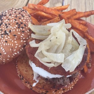 hamburguesa goat cheese