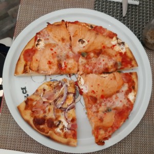 Pizza de Salmon