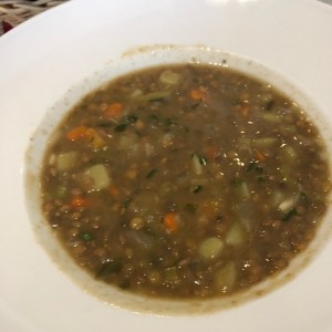 Sopa de lentejas