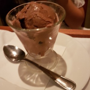 Helado de chocolate