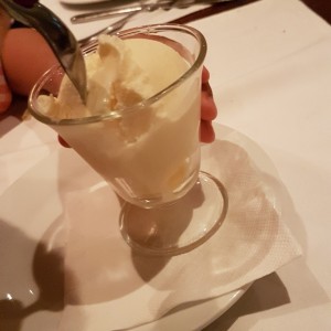 Helado de vainilla