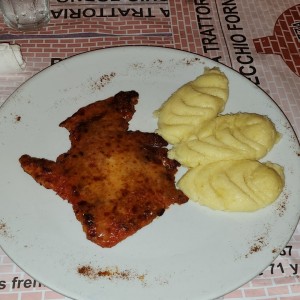 Milanesa de pollo a la parmesana