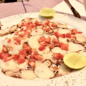 carpaccio de pulpo