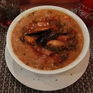 guacho de mariscos