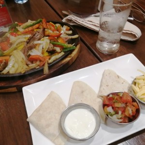 fajitas de carne de res