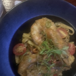 Mar - Fettuccine con Camarones