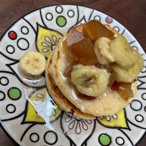 Brunch - Tostada de guineo y manzana 