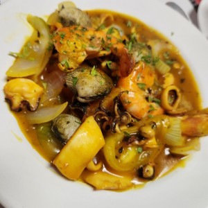 Filete de pescado a la chorrillana