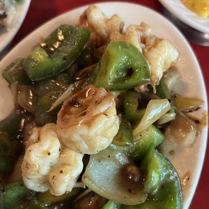 Langostinos en Salsa de Frijoles Negros Especial