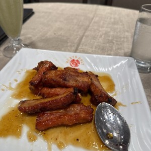 Costilla de Cerdo ala miel y ajo