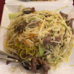 Chow mein con Carne 