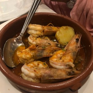 langostinos al ajillo