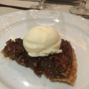 pecan pie con helado