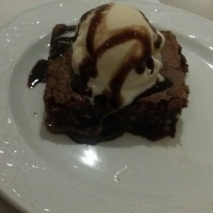 Brownie con helado!!