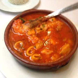 Cazuela de mariscos