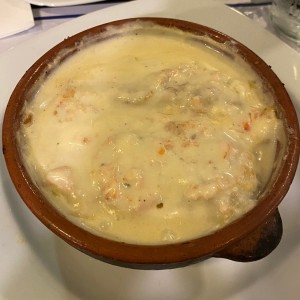 Corvina en salsa de langosta