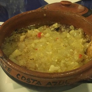 Corvina al ajillo