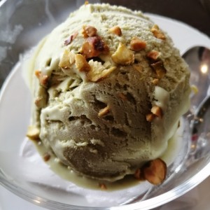 helado de pistacho (es de la casa)