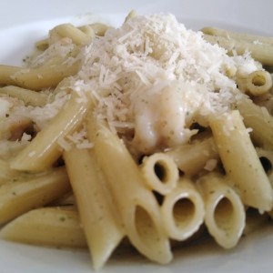 Pastas - Penne con camarones 