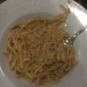 fetuccini con salmon