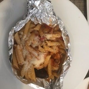 penne fruti di mare en salsa bolognesa