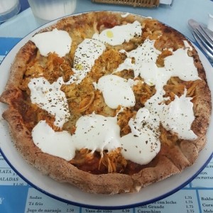 Pizza de Pollo+tzatziki