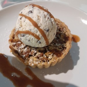 pecan pie con helado