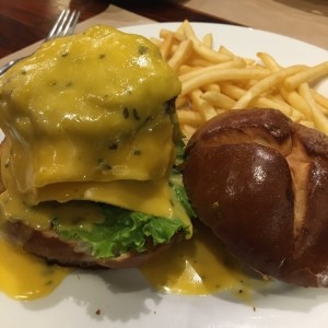 pretzel burger