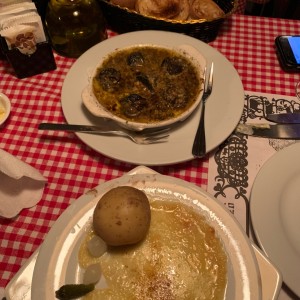 Escargots y Queso Raclette