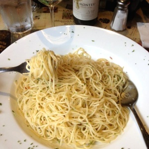 Spaghettini aglio, olio e peperoncino