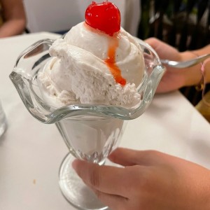 Helado de coco