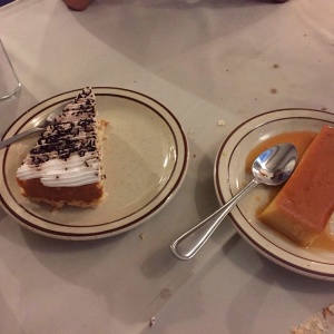 Tres leches y flan