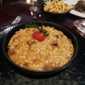 Risotto de Carne de Res y Langostinos