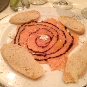 Carpaccio de salmon