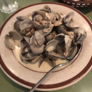 Almejas en Salsa Alfredo