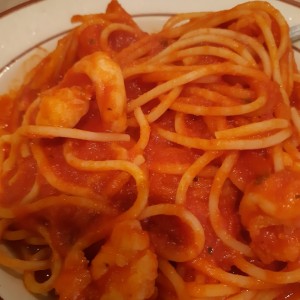 Spaghetti con Langostinos