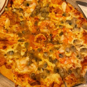 Pizza fe Langostino y Almejas