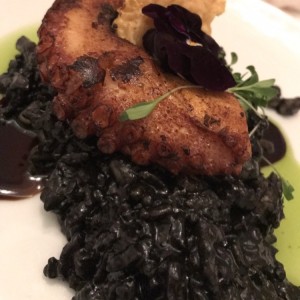 Risotto de calamres y pulpo