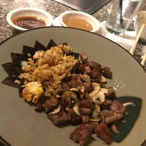 teriyaki steak con hongos 