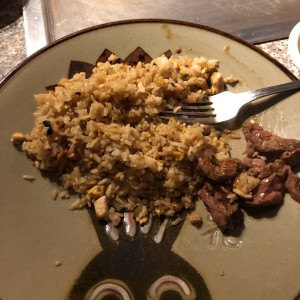 Arroz y carne 