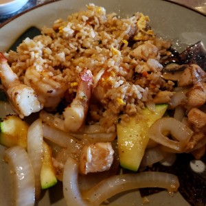 Tepanyaki de camarones