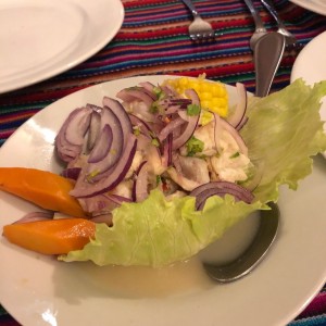 ceviche de corvina 