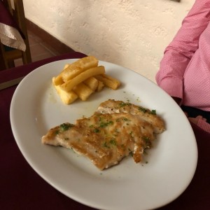 Corvina al Limon. un plato sencillo pero miy bueno